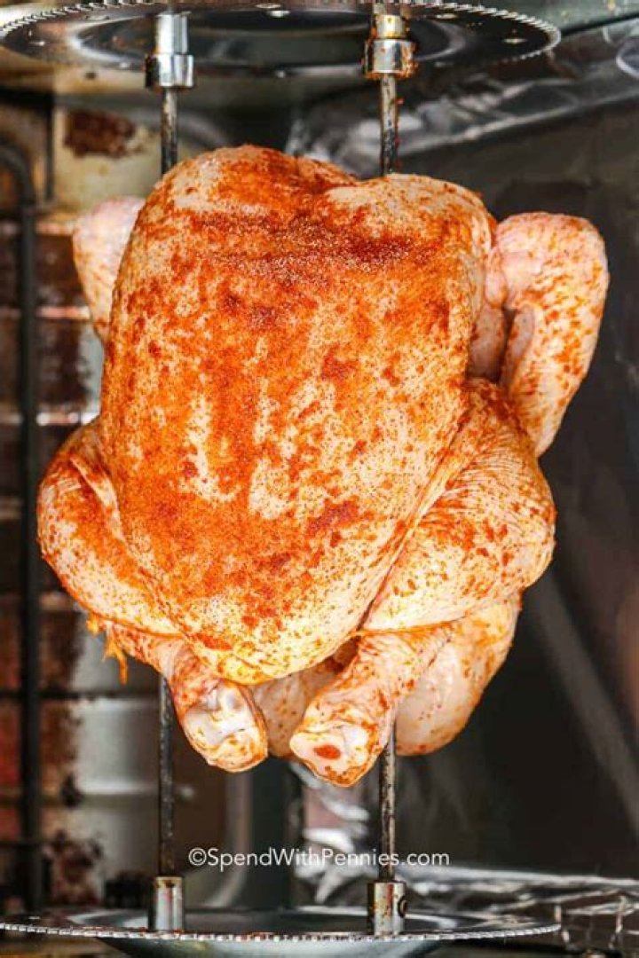 How do you check rotisserie chicken temperature?