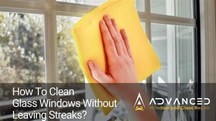 How do you clean high windows without streaks?