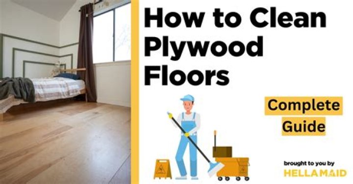 How do you clean plywood