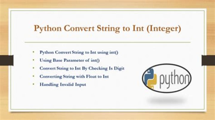 How do you convert string to integer in python?
