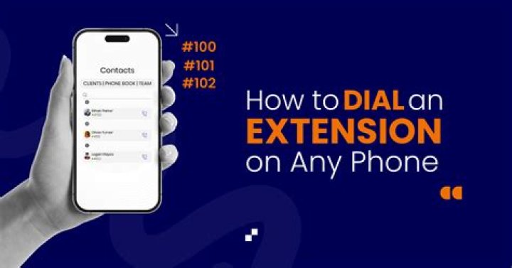 How do you dial an extension number on a landline?