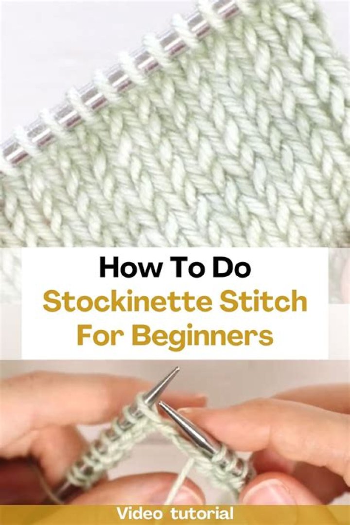 How do you do the stockinette stitch for beginners?