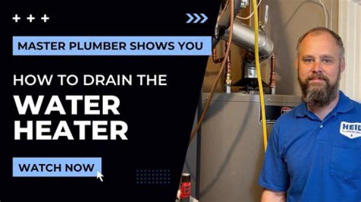 How do you drain a gas water heater?