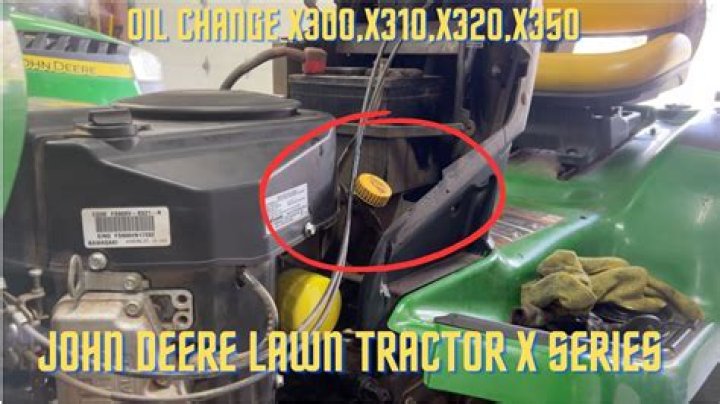How do you drain the gas on a John Deere x300