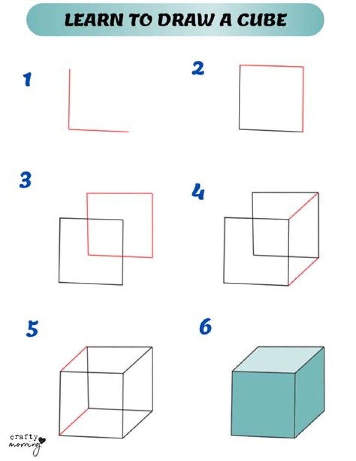 How do you draw a cross step by step?
