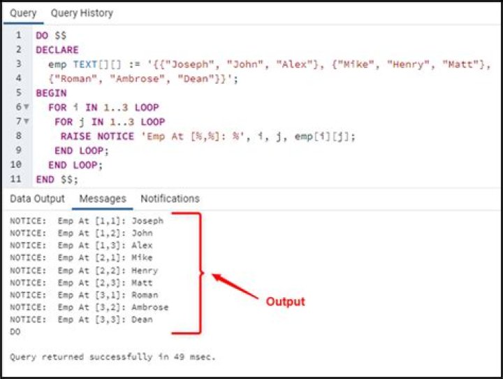 How do you exit a loop in PostgreSQL