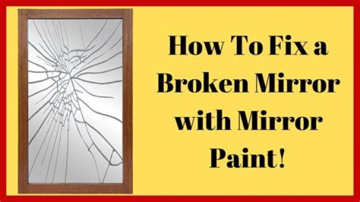 How do you fix a broken mirror on a hand?