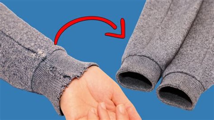 How do you fix a frayed sweater?