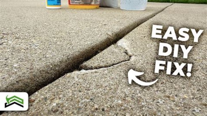 How do you fix chipped concrete driveway