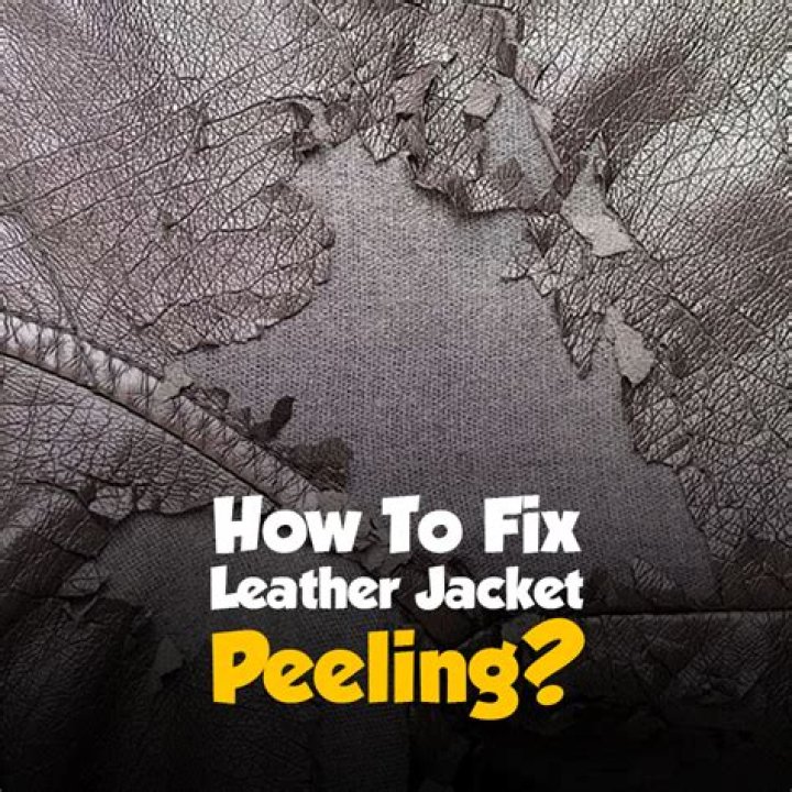 How do you fix peeling PU leather?
