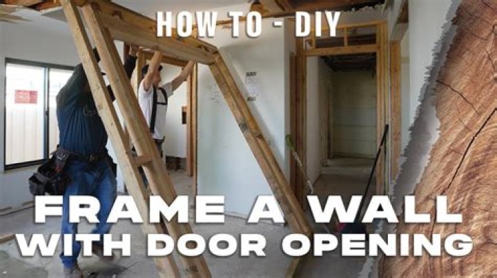 How do you frame a door in a floating wall?