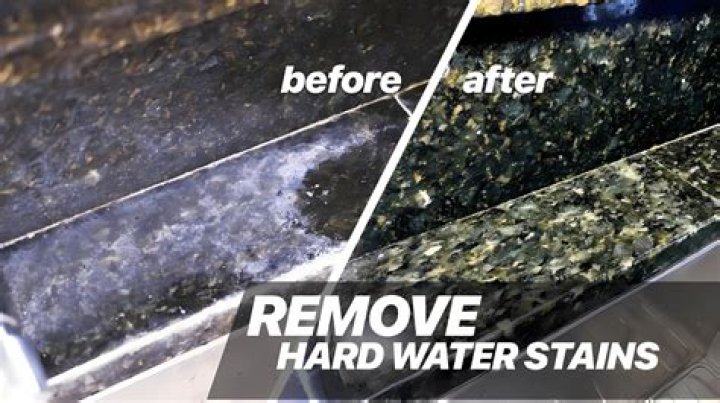 How do you get hard water stains off marble?