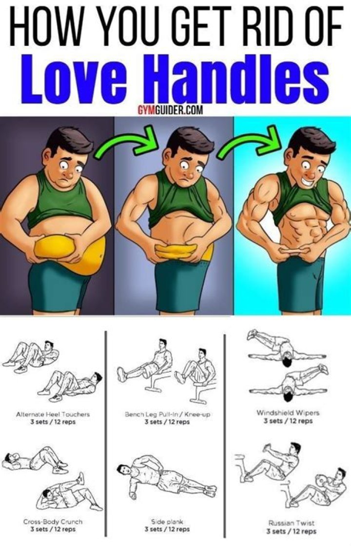How do you get rid of love handles on guys?