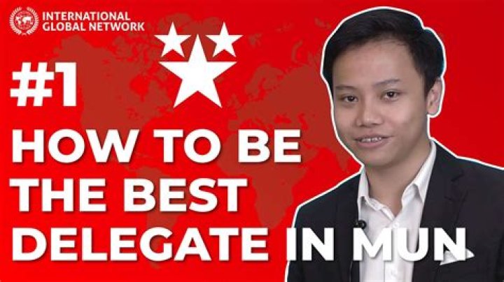 How do you get the best delegate in MUN