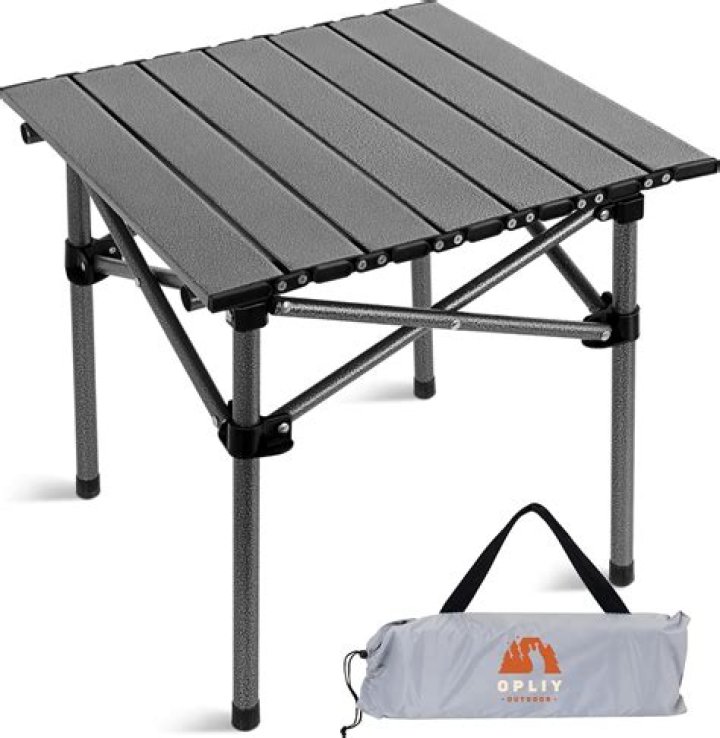 How do you hang a folding table in a garage?