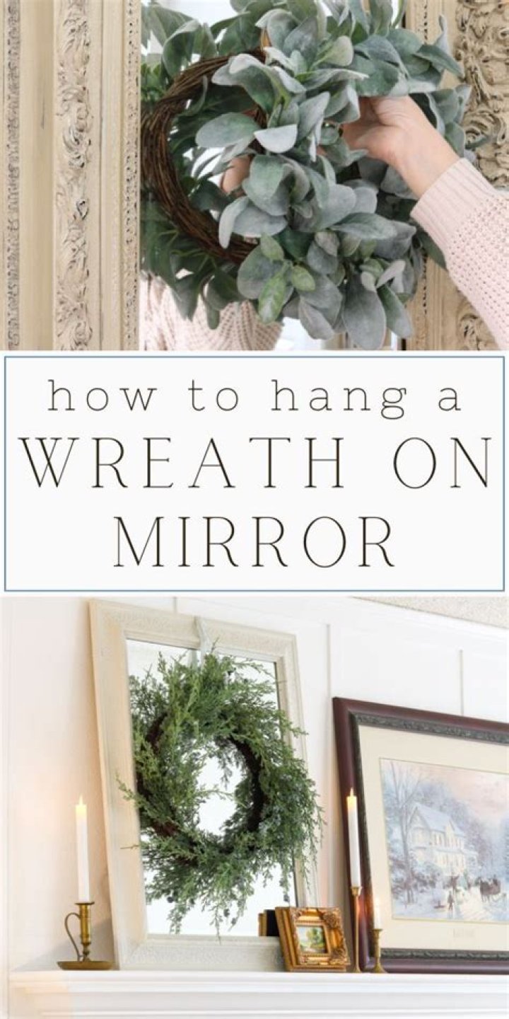 How do you hang a wreath on a second story window?