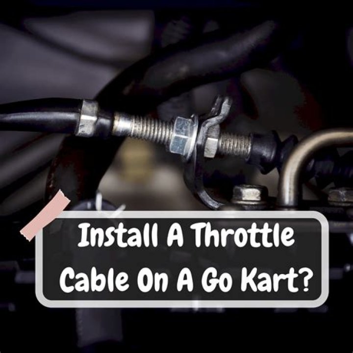 How do you hook up a throttle cable on a go kart?