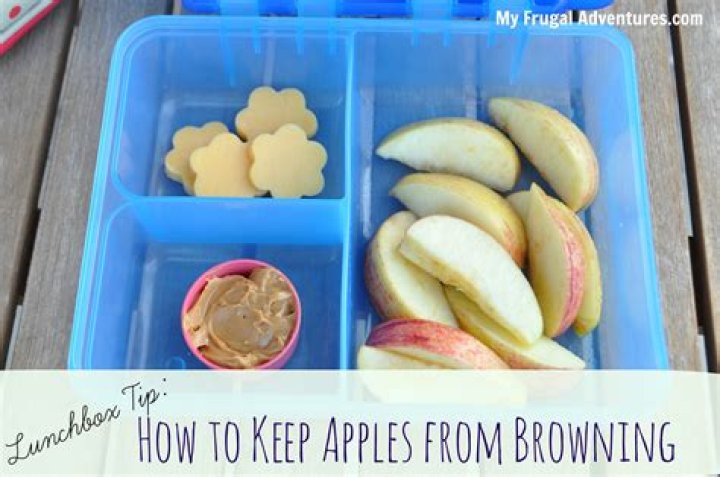 How do you keep apples from turning brown in a lunch box