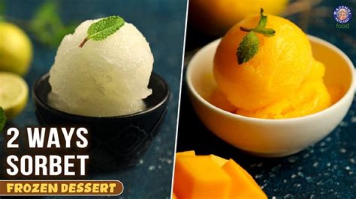 How do you keep sorbet from freezing solid?