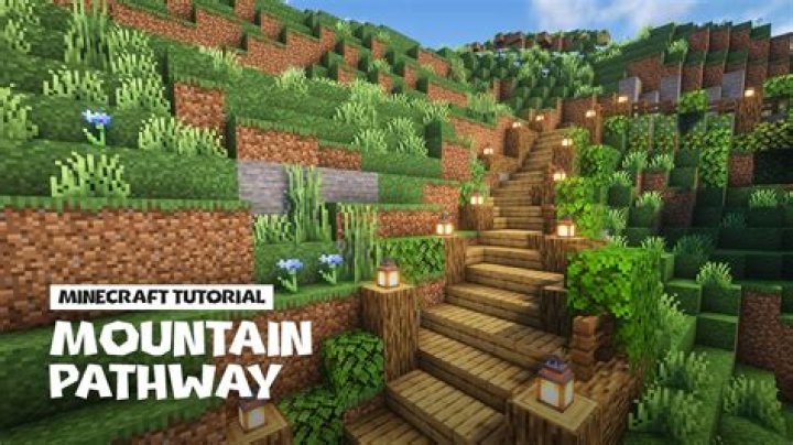 How do you make a path down a steep hill?