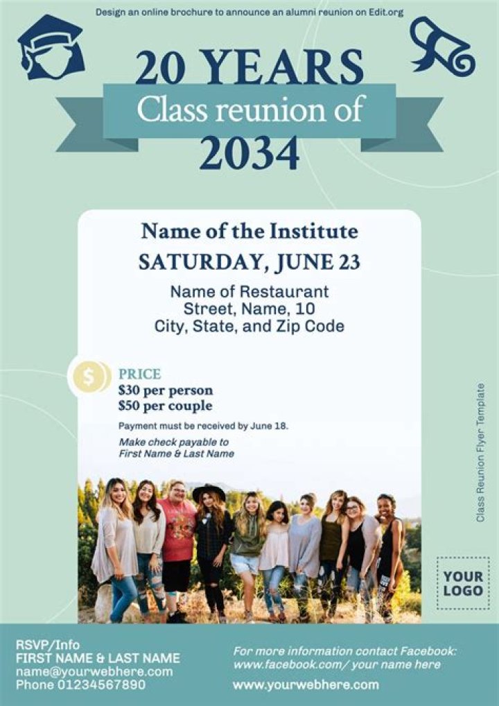 How do you make a program for a class reunion