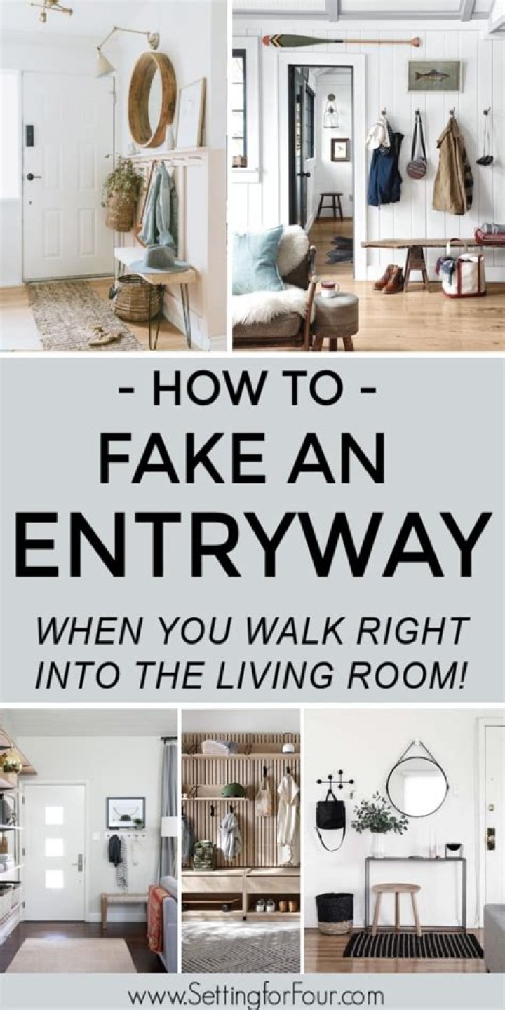 How do you make an entryway in a small space
