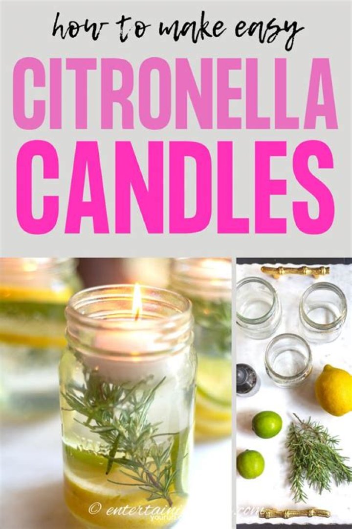 How do you make citronella oil candles?