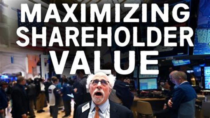 How do you maximize shareholder value