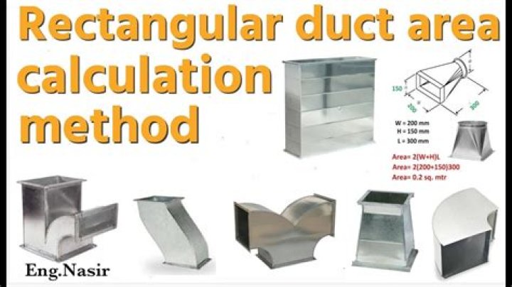 How do you measure rectangular ductwork?