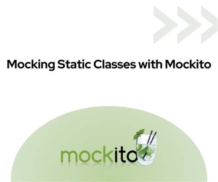 How do you mock static class?