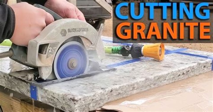 How do you polish granite after cutting?