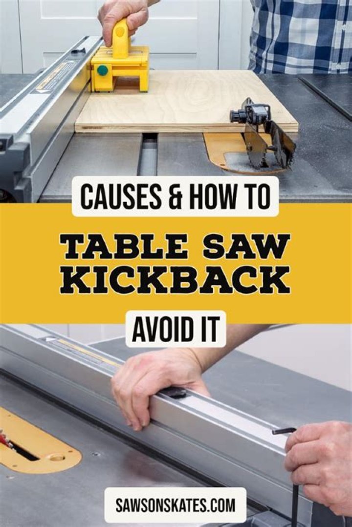 How do you prevent kickback when using a circular saw