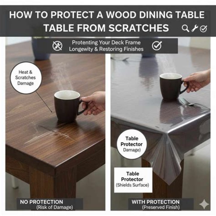 How do you protect a glass table from scratches