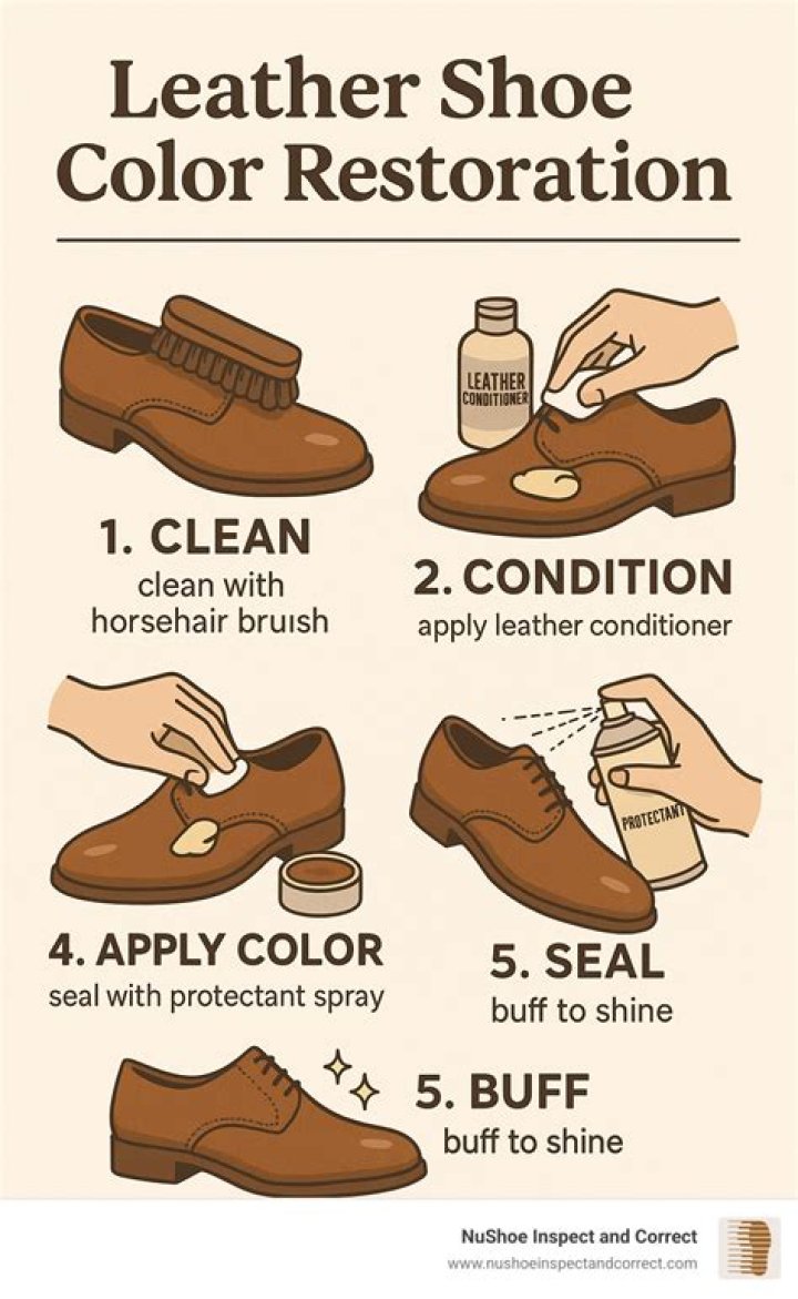 How do you recolor leather shoes?