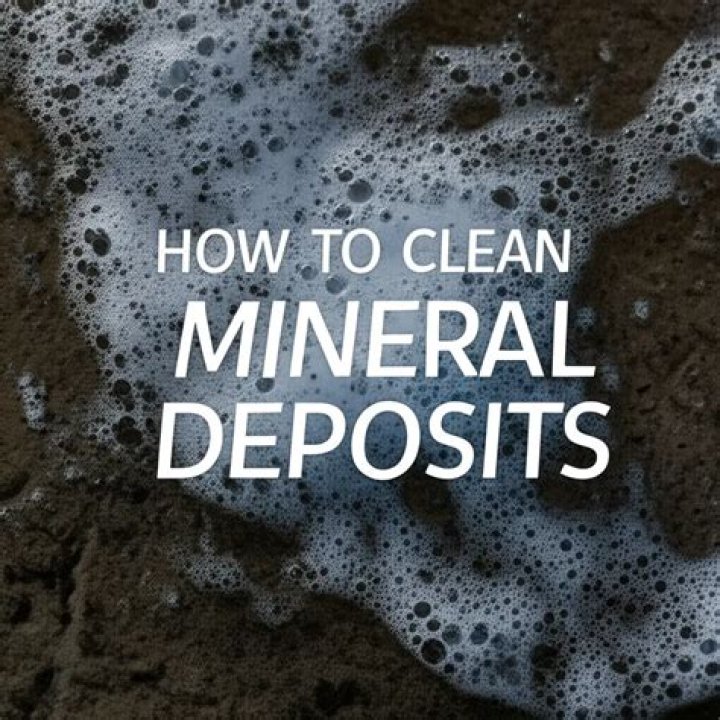 How do you remove mineral deposits from Slate