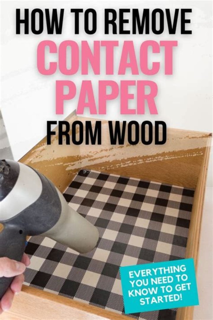 How do you remove old Contact paper from wood shelves?
