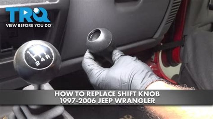 How do you replace a stick shift knob