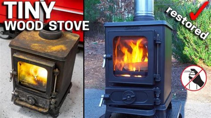 How do you restore a rusted wood stove