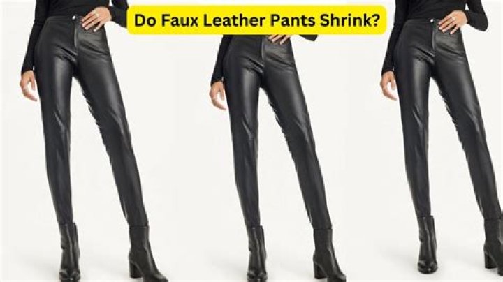 How do you shrink faux leather?