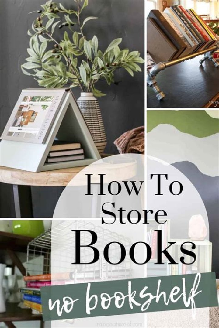How do you store books without bookshelves