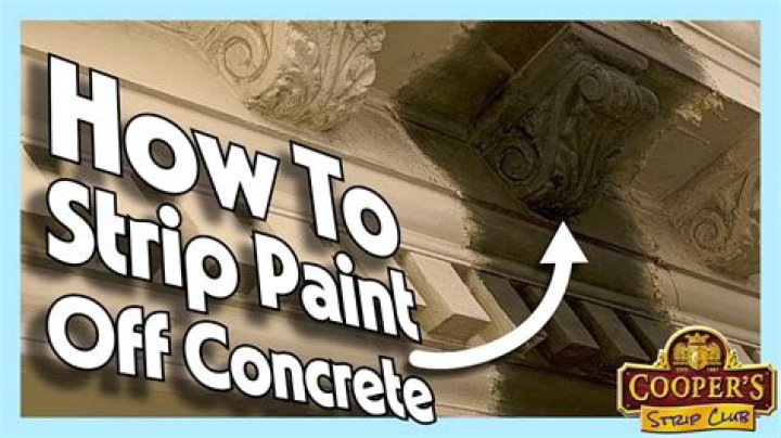 How do you strip paint off of concrete