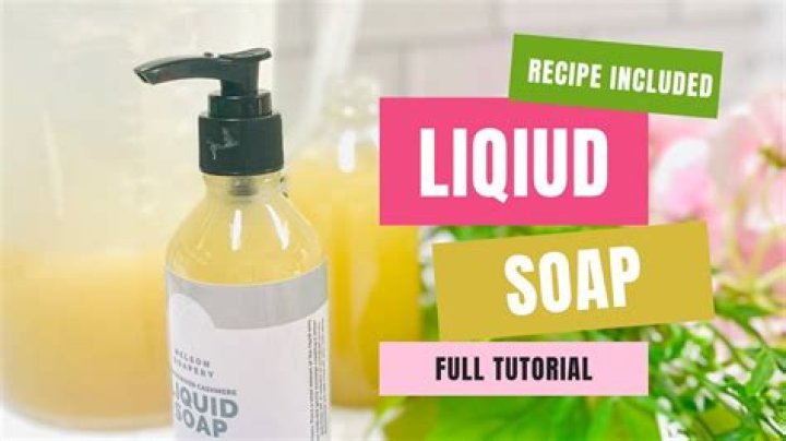 How do you thicken homemade liquid soap?