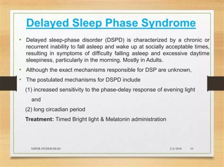 How do you treat delayed sleep phase syndrome