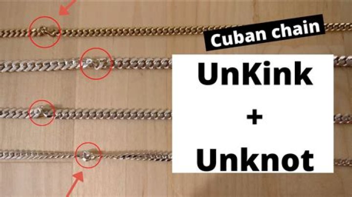 How do you Unkink a chain?