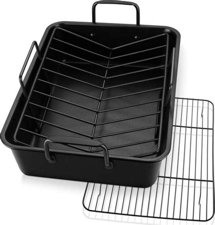 How do you use a roasting pan rack