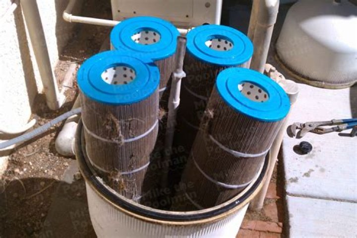 How does a pool cartridge filter work