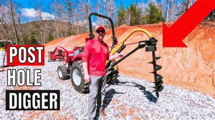 How does a post hole digger work?