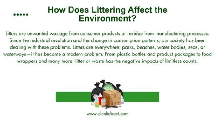 How does littering affect plants