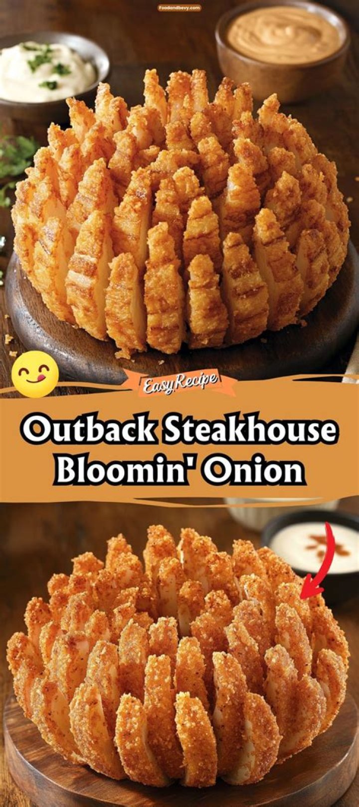 How does outback cut the Bloomin Onion