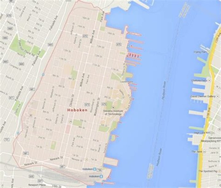How far is Hoboken to Manhattan?